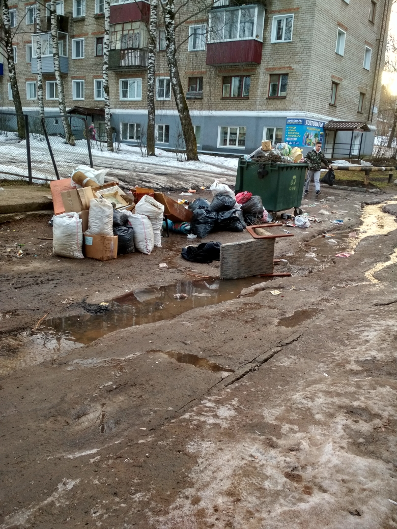 В Кирово-Чепецке рядом с жилым домом образовалась стихийная свалка